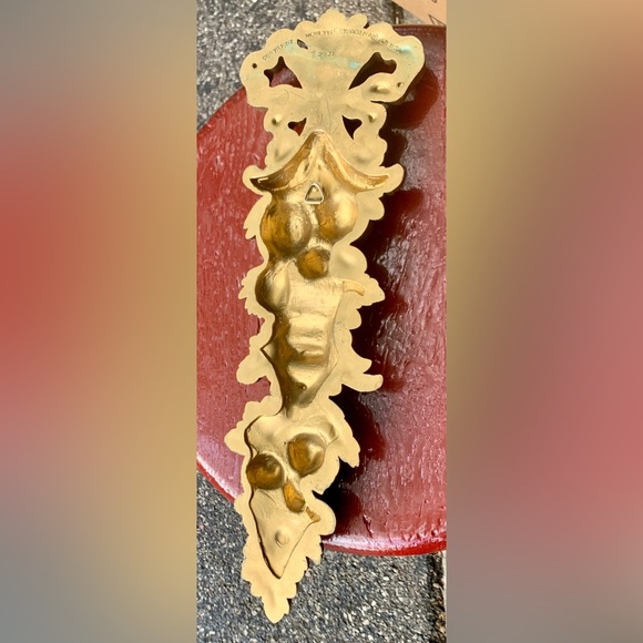 1966 Mid Century Vintage SYROCO Gold Tone Decorative Wall Hanging - Picture 9 of 12